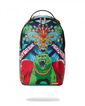 Sprayground Backpack ASTRO PIXEL SUMMON ULTIMATE DLXSR BACKPACK Green | DINTK7249