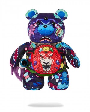 Sprayground Backpack ASTRO PSYCHO BEAR BACKPACK Purple | SULVM1360