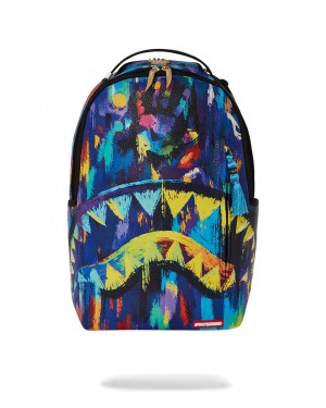 Sprayground Backpack Ai ADAM AND EVE PAINT DLXS BACKPACK Purple | AXDPJ0136