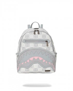 Sprayground Backpack Ai STUNNA SAVAGE Cream Grey | MIXGE1426