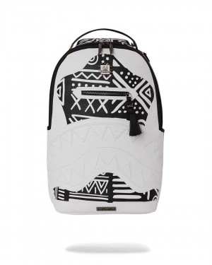 Sprayground Backpack Ai TRIBAL COURTURE BACKPACK White | FRGJU1725