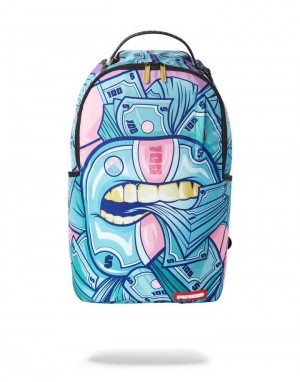 Sprayground Backpack BRUNCH MONEY Turquoise | JWORX4289