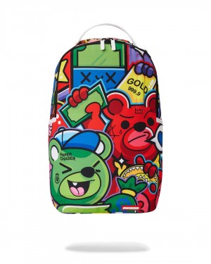 Sprayground Backpack CHARACTER MASHUP DLXSR BACKPACK Red | ANEIL5627