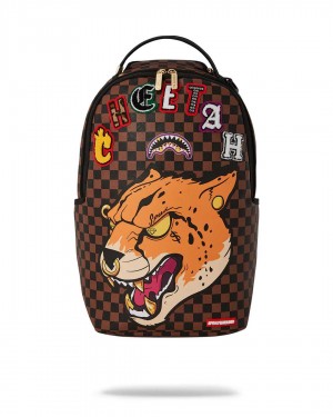 Sprayground Backpack CHEETAH SPEED SHARK TYREEK HILL  BACKPACK Brown | NSCIQ0216