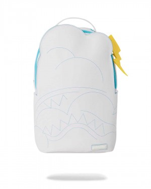 Sprayground Backpack CLOUD DLXVF BACKPACK White | GVNBK8153