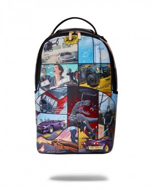 Sprayground Backpack COMIC CHAOS DLX BACKPACK Black | CAYJH6197