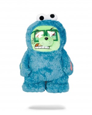 Sprayground Backpack COOKIE MONSTER MONEY BEAR Blue | ECQJK2319