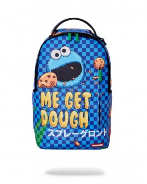 Sprayground Backpack COOKIE MONSTER BUBBLE DLXR BACKPACK Blue | LTIJR4573