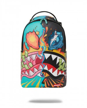 Sprayground Backpack DAZED AND SHARK 2.0 REMOVABLE EYES / Black | UMJLS4819