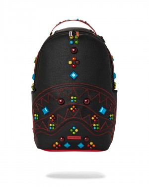 Sprayground Backpack GEM STONED DLXSV BACKPACK Black | WFDAL4603