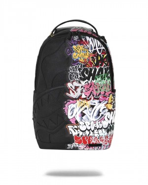 Sprayground Backpack HALF GRAFF 2 BACKPACK Black | EVBQN9628