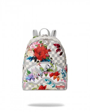 Sprayground Backpack JARDIN DU PALAIS SAVAGE White | QLPGV7625