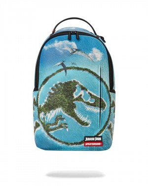 Sprayground Backpack JURASSIC ISLAND BACKPACK Blue | HTCNW6817