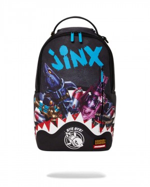 Sprayground Backpack LEAGUE OF LEGENDS: JINX DLXVF Black | KICMB0543