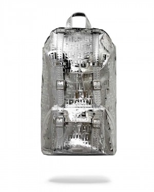 Sprayground Backpack METALLIC INFINITI HILLS Metal Silver | OWJIA2195