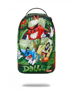 Sprayground Backpack MONEYBOY DOLLAR DLXR BACKPACK Green | PDHXA2357