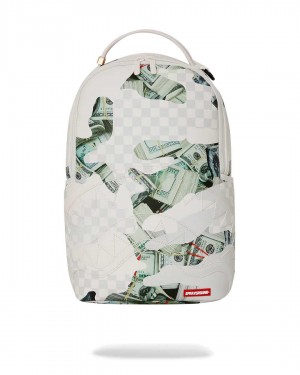 Sprayground Backpack MONEY 3AM DLXSVF BACKPACK White | HIZJF7620