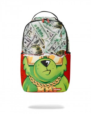 Sprayground Backpack MONEY BEAR DREAMIN OF MONEY DLXSR BACKPACK Green | BHQFZ7194