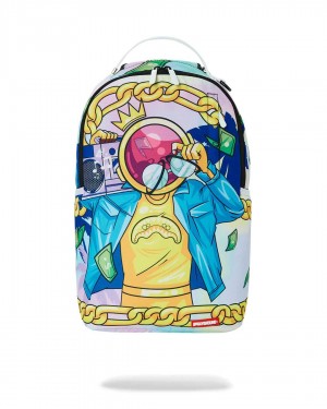 Sprayground Backpack MONEY MAKE ASTROMANE DLXSR BACKPACK Yellow | WMVIR1390