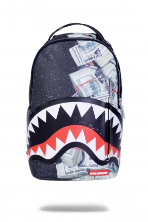 Sprayground Backpack MONEY POWDER SHARK Black | LWEAB7083