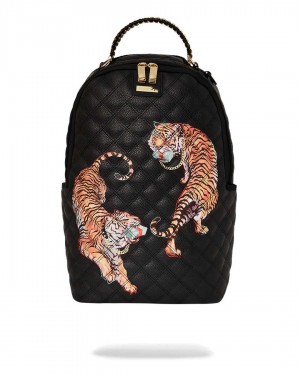 Sprayground Backpack MONEY TIGERS BACKPACK Black | QSIKY5384