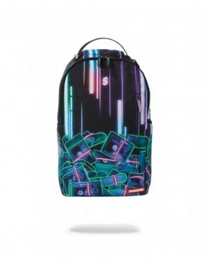 Sprayground Backpack NEON MONEY BACKPACK Black | XUYKD1740