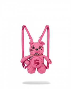 Sprayground Backpack PRETTY LITTLE PUNK MINI BEAR CUB BACKPACK Pink | ZSXNI3079