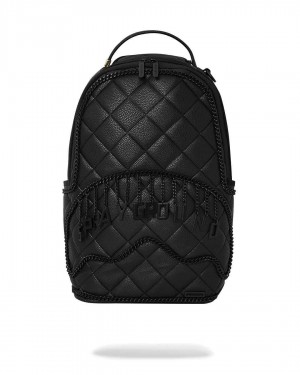 Sprayground Backpack QUILT WITH 1 LINE STITCH BACKPACK Black | FVYAJ5307