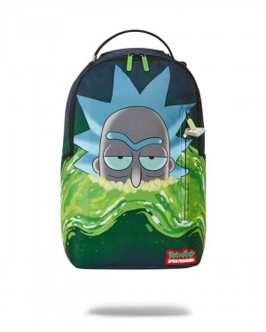 Sprayground Backpack RICK AND MORTY PORTAL SM DLXR BACKPACK Green | WOMDJ2536