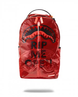 Sprayground Backpack RIP ME OPEN BACKPACK (TRANSPARENT) Red / Red | JQHUY5093