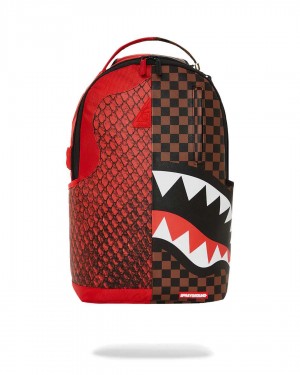 Sprayground Backpack RYTHON SPLIT SIP DLXSVF BACKPACK Red | IPBAX2615