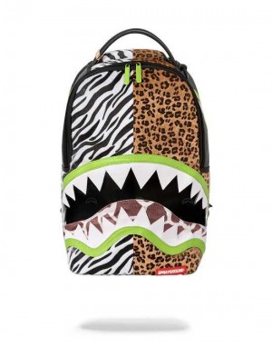 Sprayground Backpack SAFARI CUT White | YISER5869