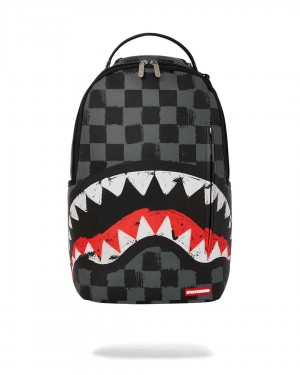 Sprayground Backpack SHARKS IN PARIS GRAY PAINT BACKPACK Grey | GDBHL2573