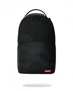 Sprayground Backpack SHARK CENTRAL: 2.0: ON DLXSV BACKPACK / Black | ZAOQH8359