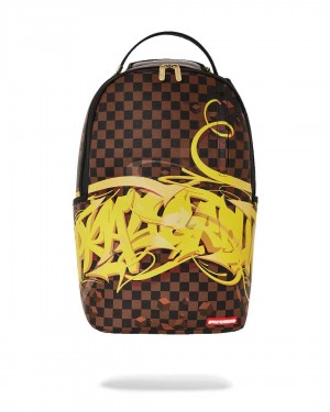 Sprayground Backpack SIP WILDSTYLE DLXSV BACKPACK Brown | BISWL3925