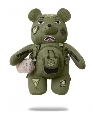 Sprayground Backpack SPECIAL OPS 3 BEAR BACKPACK Green | JUPHM5810