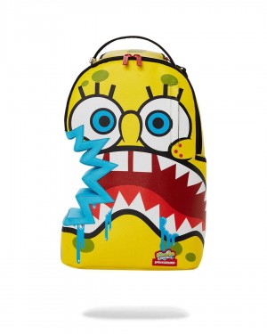 Sprayground Backpack SPONGE BITE BAG BACKPACK Yellow | FTNHL3714