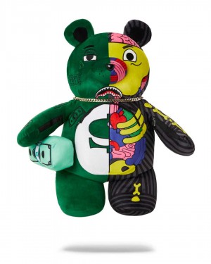 Sprayground Backpack TEDDYBEAR ANATOMY Green | YCIAX4157