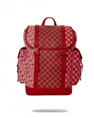 Sprayground Backpack TRI SPLIT MONTE CARLO BACKPACK Red | FEVDZ4856