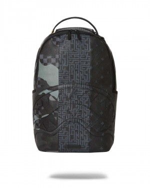 Sprayground Backpack TRI SPLIT BACKPACK Black | SUKJH0453