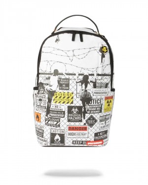 Sprayground Backpack WE ARE THE KIDS YOUR PARENTS WARNED YOU ABOUT White | JHNSO0126