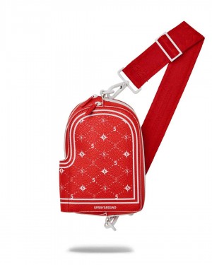 Sprayground Bag 6th AVENUE BANDANA BACKPACK CROSSBODY Red | LRFKT3056