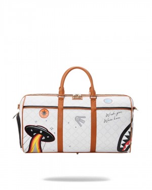 Sprayground Bag ALIEN RICH DUFFLE White | LDMOR1936