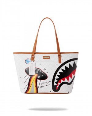 Sprayground Bag ALIEN RICH TOTE White | RLACO8021