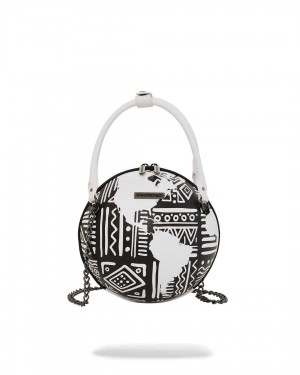 Sprayground Bag Ai TRIBAL COURTURE GLOBE HANDBAG White | ZGRSE4703