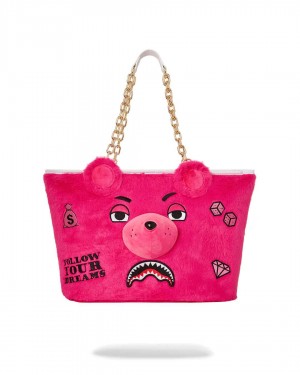 Sprayground Bag BEAR TOTE Pink Fuchsia | SAHIG7512