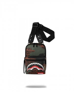 Sprayground Bag CAMOINFINITI SLING Green | JSBOW8651