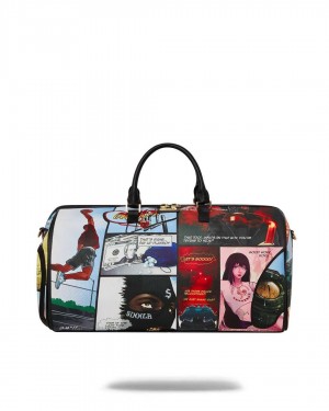 Sprayground Bag COMIC CHAOS DUFFLE Black | RSJIH1965