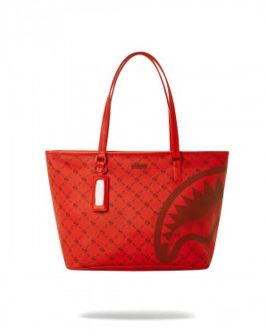 Sprayground Bag MONEYGRAM BRICK TOTE Dark Red | WPUHV4520