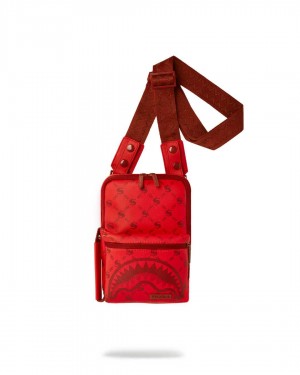 Sprayground Bag MONEYGRAM BRICK SLING Dark Red | BWKEO9341